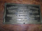 Antique Wooden Walter Baker Sample Box Educational Exhibit Cocoa And Chocolate