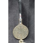 Vintage Cast Iron Hand Held Pizzelle Cookie Waffle Maker