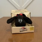 Vintage Tonka Pound Puppies Newborns Plush 7807 Dark Brown red Bow 1985 W  Box