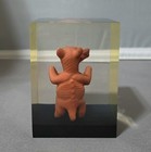 Vtg  Dancing Colima Dogs Mexican Clay Folk Art Pottery   Handmade   