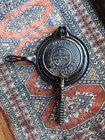 Rare Antique Griswold  7 Cast Iron Waffle Iron Short Base Fully Restored