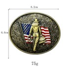 American Flag Belt Buckle For Cowgirl Cowboy Western Rodeo Style Casual Wear