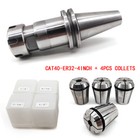 Cat40 Er32 4   Floating Tap Holder Chuck W  4pcs Tap Collets For Cnc Machine