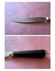 Antique 1880s French Peter Paris Set 12 Knives Sterling Silver Handle Guards Box