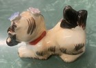 Vintage Playful Puppy Dog Figurine Cute Animals Made In Japan Ceramic Flowers