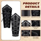 Leather Bracers For Men Medieval Bracers Buckles Leather Arm Guards Cuff Leather