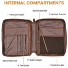 Genuine Leather Bible Cover Large Protective Bible Case Organizer For Church