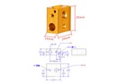 Creality Cr-10  Heater Block For Cr-10   Mk8 Hotend  3d Printer  Reprap  Hictop