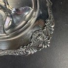 Wallace Baroque Platter Footed Silver Plate 17 3 4  Meat Tray Juice Well   Tree