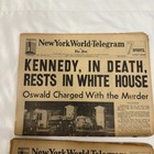  7x  Vintage Jfk Kennedy Assassination Original Newspapers November 23 - 27 1963