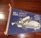 Original Vintage 1966 Mlb World Series Dodgers Vs Orioles Felt Pennant Flag