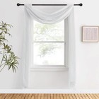 Sheer Voile Scarf Curtain For Window  light Gray  60x216 