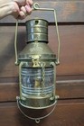 Vintage Anchor Oil Lamp Brass Copper Nautical Ship Lantern Boat Light Gorgeous 