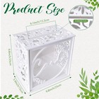 White Wedding Card Box Reception Pvc Gift Holder Slot Window Party Decor