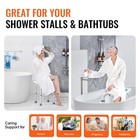 Height-adjustable Bath Stool  Safety Seat For Shower Or Tub  350-lb Capacity