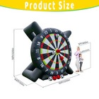 10ft Giant Inflatable Soccer Darts Game W 8 Sticky Balls blower For Kids Adults