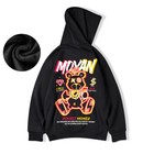Mens Oversized Bear Jumper Pullover Sweater Sweatshirt Warm Fleece Hoodie Jacket
