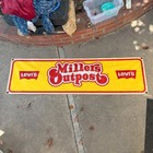 Vintage Miller s Outpost Levi s Jeans Store Display Banner 4ft Vinyl Retro Sign