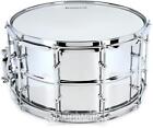 Ludwig Supralite Steel Snare Drum - 8 X 14-inch - Polished