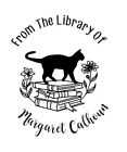 Custom Hand Held Book Embosser-from The Library Of Custom Open Book cat Embosser