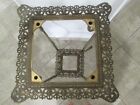 Antique Victorian Ornate Cast Metal Brass Fern Plant Stand Table Needs Marble To