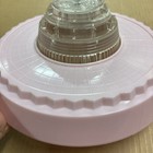 Vintage Mid Century Mcm Art Deco Pink Retro Plastic 10  Ceiling Light Shade Read