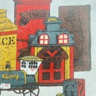 Vintage 1974 Sewell Jackson Linen Calendar Tea Towel Train Sugar Spice Kitchen