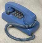 Vintage Itt Model 2554 Series Blue Push Button Touch Tone Wall Mount Telephone