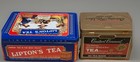 Lot Of 4 Collectible Tin Cansducks   Constant Comment Tea Can Vintage