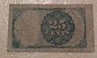 25   Cents Fifth Issue U s  Fractional Currency Note      