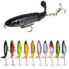 10ps Fishing Lures Bait Whopper Plopper Topwater Floating Rotating Tail For Bass
