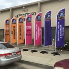 15  Full Color Custom Tall Swooper Advertising Flag Feather Banner Digital Print