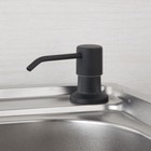 Us Black Kitchen bathroom Sink Stainless Steel Liquid Soap Dispenser Pump Bottle