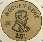 Vintage Lincoln Coin Shop Stockton  Ca Wooden Nickel - Token California