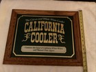 Vintage 80s California Cooler Wine Store Wall Sign Mirrored Look Nostalgic Style