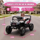 12v Kids Electric Car Ride On Utv Truck W remote led  Power Wheels Toys  Black