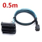 0 5m 1m Mini Sas Hdd Sff-8643 To 4 Sff-8482 Connector With Power Port Hard Drive