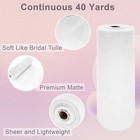 White Tulle Fabric Roll Spool Bolt Large Tulle Wedding Party