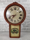 Large Miller Beer Plank Road Brewery Illuminated Clock Lighted Bar Sign - 1980s
