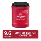 Folgers Classic Roast Ground Coffee  Medium Roast  9 6 Oz Canister
