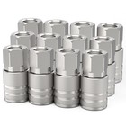 1 4  Npt Female Industrial Coupler  4-ball Quick Connect Air Hose Fittings - 12