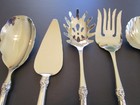 Wallace Grande Baroque Sterling Flatware 8-pieces Hostess Serving Set-excl      