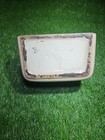 Vintage Ceramic Czech Salt Box With Bold Floral Design 6  X 6 5  X 4 