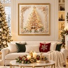 Christmas Tree Pearl Diamond Art Kit For Adults 11 8 X 11 8 Inch