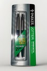 2 Pack Vtg 1996 Parker Jotter Refillable Medium Point Black Ink Ball Pen