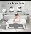 Foldable Baby Bathtub With Soft Bath Net  Portable Newborn And Toddler Tub