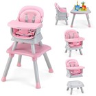 8 In 1 Baby High Chair Booster Seat 6-36 Months 55 Lbs Adjustable Tray Toddler