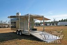 New 8 5x20 V Nose Enclosed Cargo Food Vending Trailer Mobile Kitchen