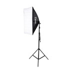 Photo Photography 2 Softbox Studio Lighting Kit Backdrop Light Stand Set W  Bag