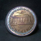 1987 Lincoln Cent Us Mint Error Coin 1c Broadstruck Rb Unc